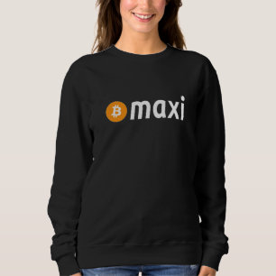 Sweatshirt Maxi Bitcoin BTC Maxi Vêtements Crypto