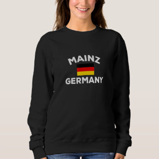 Sweatshirt Mayence Allemagne Allemagne Ville Drapeau Tourisme