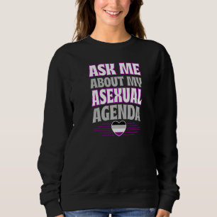 Sweatshirt Me Demander Mon Agenda Asexuel Heart Ace Pride Aes