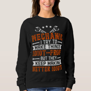 Sweatshirt Mécanique Pour Hommes Papa Voiture Garage Auto Méc
