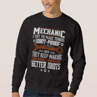 Sweatshirt Mécanique Pour Hommes Papa Voiture Garage Auto Méc