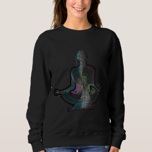 Sweatshirt Méditation Yoga Silhouette Ligne Relaxée