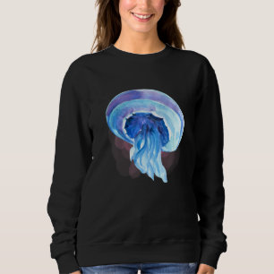 Sweatshirt Méduses à l'aquarelle, créatures des profondeurs d
