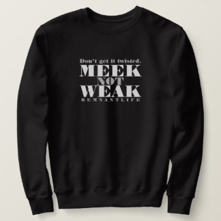 Sweatshirt MEEK pas FAIBLE(noir)