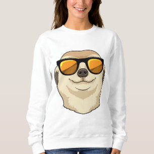 Sweatshirt Meerkat avec lunettes de soleil