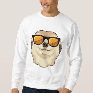 Sweatshirt Meerkat avec lunettes de soleil
