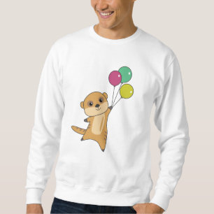 Sweatshirt Meerkat Mouches Avec Ballons Animaux mignons Pour