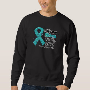 Sweatshirt Meilleur ami - Ruban sur le cancer de l'ovaire