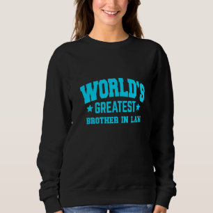 Sweatshirt Meilleur beau-frère du monde bleu  