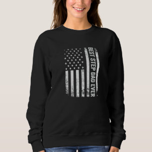 Sweatshirt Meilleur beau-père américain Drapeau américain Usa
