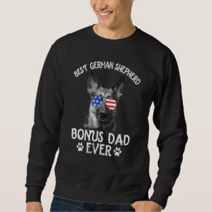 Sweatshirt Meilleur Berger Allemand Bonus Papa Jamais Drapeau