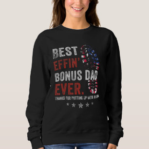 Sweatshirt Meilleur Bonus Papa 2019 Merci de supporter