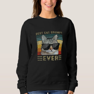 Sweatshirt Meilleur Chat Grincheux Jamais Coup Fait Père Fête