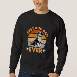 Sweatshirt Meilleur Chien Papa Jamais Rétro Miniature America