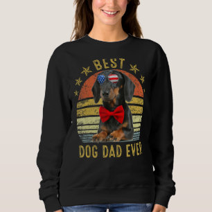 Sweatshirt Meilleur Dachshund Papa Jamais Chien Vintage