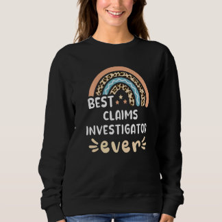 Sweatshirt Meilleur enquêteur de réclamations jamais Licorne