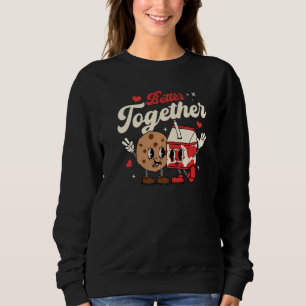 Sweatshirt Meilleur ensemble cookie lait groovy rétro Saint-V