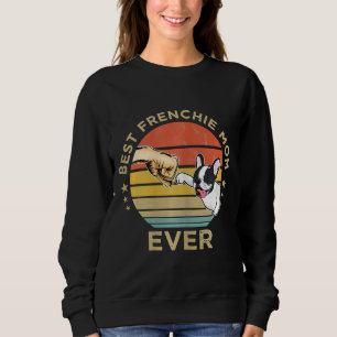 Sweatshirt Meilleur Français Maman Jamais Vintage Rétro Franç