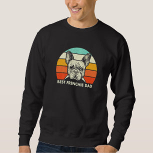 Sweatshirt Meilleur Français Papa Vintage Français Bulldog Pr