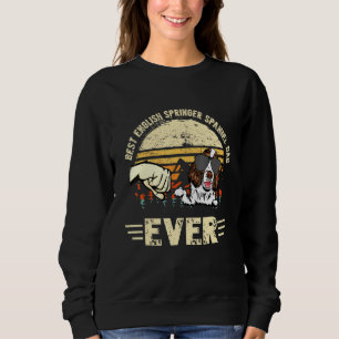 Sweatshirt Meilleur Français Springer Spaniel Papa Jamais Cou