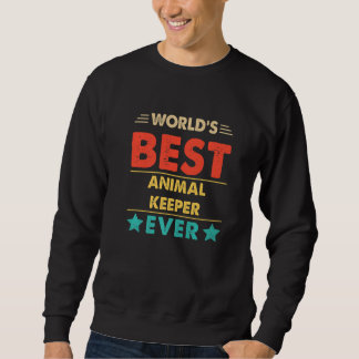 Sweatshirt Meilleur gardien d'animaux de Retro World de tous