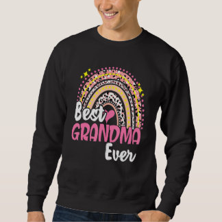 Sweatshirt Meilleur Grand-Mère Jamais Drôle Leopard Rose Rain