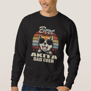 Sweatshirt Meilleur Papa Akita pour Homme Jamais Fête des Pèr