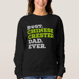 Sweatshirt Meilleur papa Crested chinois de tous les temps Ch