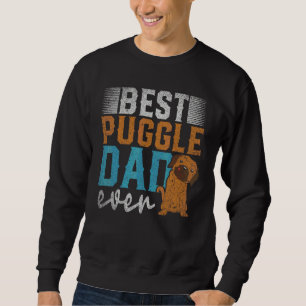Sweatshirt Meilleur Papa de Puggle de tous les temps pour la