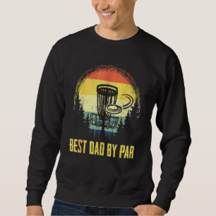 Sweatshirt Meilleur Papa Disque de Golf Vintage Frisbee pour