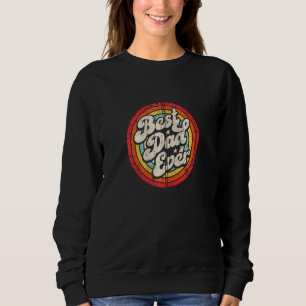 Sweatshirt Meilleur papa Jamais Vintage 60s les années 70 80s