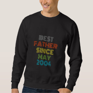 Sweatshirt Meilleur Père depuis mai 2004 Cool présent