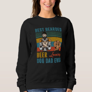 Sweatshirt Meilleure Bière Portée Aimant Chien Papa Jamais Da