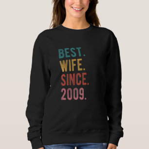 Sweatshirt Meilleure Femme Depuis 2009 13ème anniversaire de