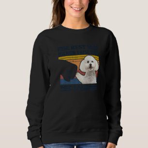 Sweatshirt Meilleure maman de chien Bichon Frise Ever Bump Fi