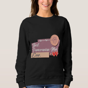 Sweatshirt Meilleure maman de chien de Poméranie jamais