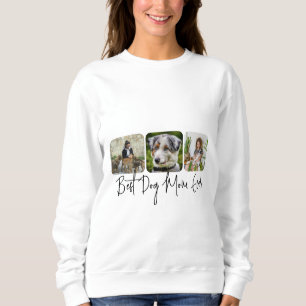 Sweatshirt Meilleure maman de chien jamais - Collage personna