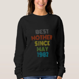 Sweatshirt Meilleure mère depuis mai 1982 Cool présent
