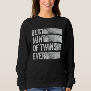Sweatshirt Meilleure Tante Twins Grossesse Faire-part Drôle V