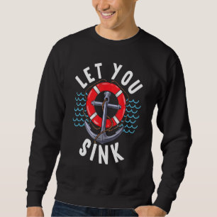 Sweatshirt Meilleurs Amis Voilier Bateau Capitaine Sink Desig