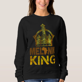 Sweatshirt Melanin King pour Hommes Mois de l'histoire des No