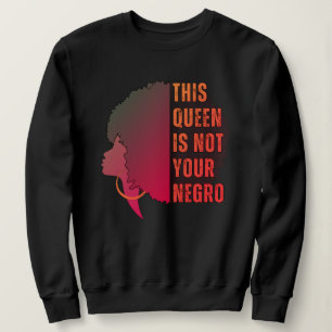 Sweatshirt Melanin Queen PAS VOTRE NEGRO Afro