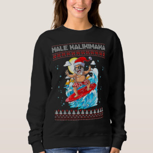Sweatshirt Mele Kalikimaka Hawaiian Christmas Hawaii Surfing