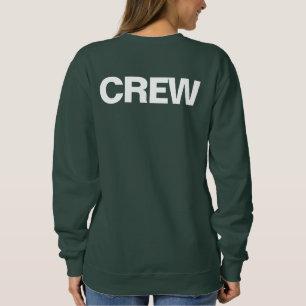 Sweatshirt Membre d'équipage Double face Imprimer membre femm
