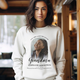 Sweatshirt Mémé aimée pour toujours   Mémorial photo