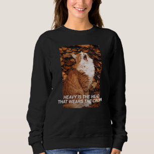Sweatshirt Mème de chat ironique sarcastique drôle blague bêt