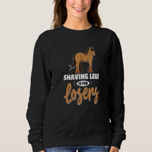 Sweatshirt Mème de cheval de trait pour un cavalier de Clydes