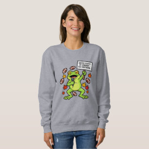 Sweatshirt Mème de grenouille drôle satire – Royaume-Uni des