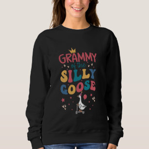 Sweatshirt Mémé de la fille du Canard Idiot pour son 1er anni