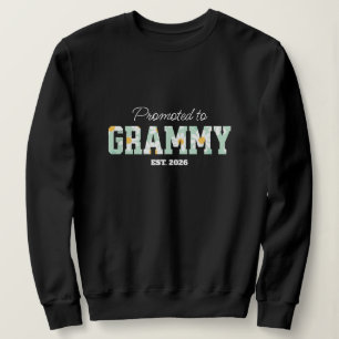 Sweatshirt Mémé florale, promue à Mamie